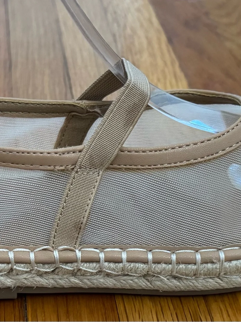 Universal Thread Joa Beige Espadrille Mary Jane Flats Slip-On siz 5 quiet luxury